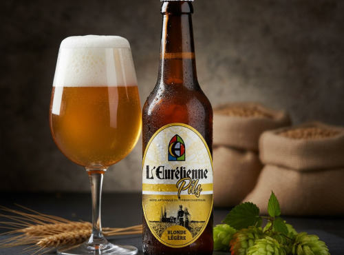 Bière L’Eurélienne – Brasserie de Chandres - 6 X BIERES PILS L'Eurélienne 33CL