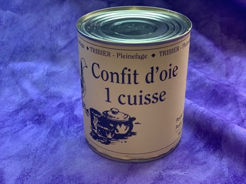 Ferme de Pleinefage - Confit d'oie (1 cuisse) - Boîte de 450g