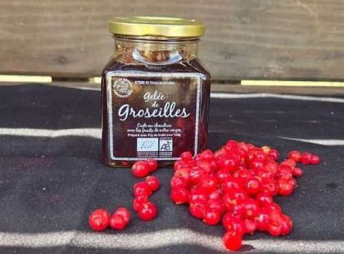 Le verger bio de Quinsac - Gelée de groseilles 330gr BIO