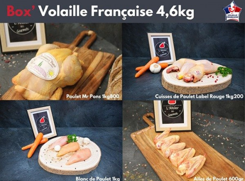 L'Atelier des Gourmets - Boucherie Charcuterie en Provence - Box Volaille Française