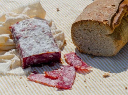 Atelier Pierre Sajous - Saucisson rectagulaire sans boyau : Le Délice des Gaves 200g