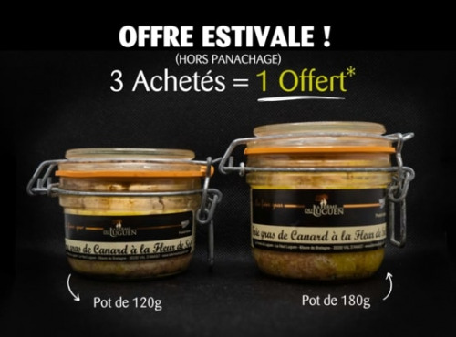 La Ferme du Luguen - Offre Estival Foie Gras de Canard en Conserve 180gr