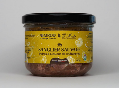 Nemrod - Terrine Sanglier Poire et Liqueur de Châtaigne - 12x180g