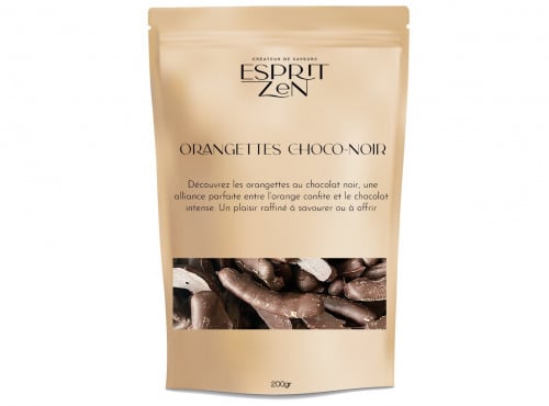 Esprit Zen - Orangettes Choco Noir 51% - Sachet zip 200g