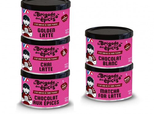 La Brigade des Epices - Lot de 5 preparations pour boissons chaudes