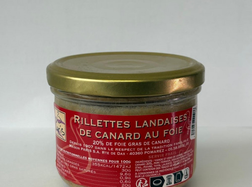 Maison Paris - RILLETTES LANDAISES AU FOIE DE CANARD