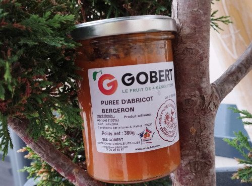 Gobert, l'abricot de 4 générations - Purée 100% abricot 330g