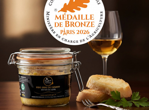 Esprit Foie Gras - Foie Gras Entier De Canard Du Gers, 420 G - Médaille de Bronze 2026 Concours général agricole de Paris