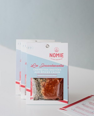 Nomie, le goût des épices - Les Incandescentes. Mélange Pour Crevettes Sautées Aux Épices Cajun