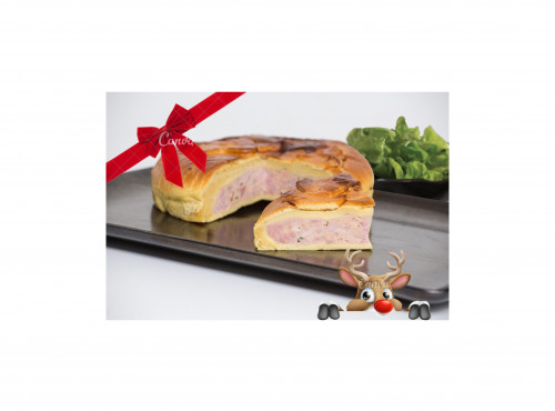 Traiteur Gourmet d'Alsace - Tourte de Noël au Foie gras d'Alsace 2Kg