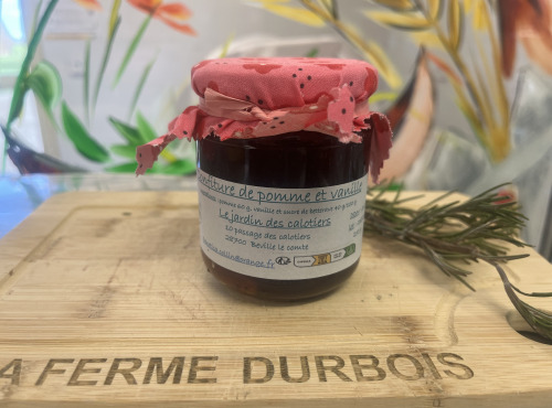 La Ferme Durbois - Confiture Pomme vanille Le jardin des calotiers 250g