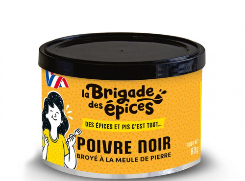 La Brigade des Epices - Poivre noir concassé à la meule de pierre - 80g