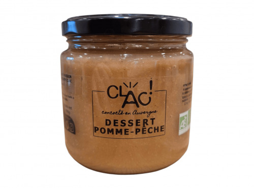 CLAC Conserverie - Dessert pomme peche bio - 400g