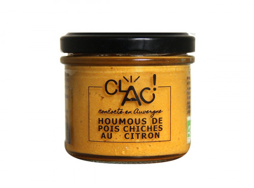 CLAC Conserverie - Houmous pois chiches au citron bio 100g