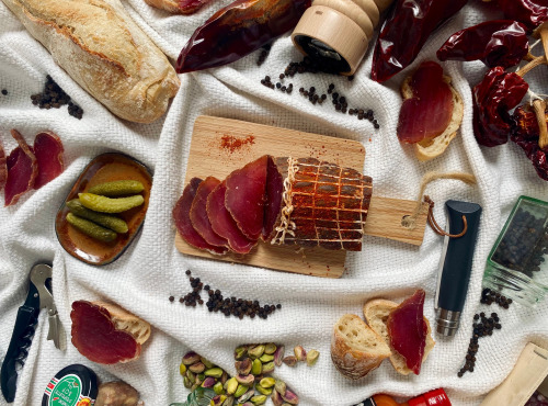 JOKO Gastronomie Sauvage - Filet Mignon séché - Piment d'Espelette AOP 190G x 10