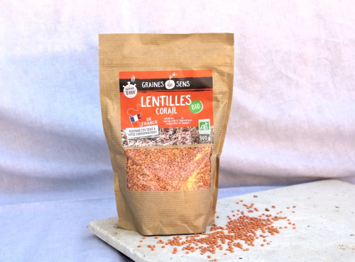 Sa Majesté la Graine - Lentilles corail BIO origine France - 500g