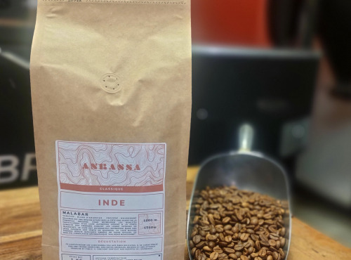 Brûlerie de Melun-Maison Anbassa - Café Malabar Inde - en Grains 6 x 1kg