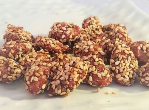 La confiserie d’antan 100% bio - Amandes caramélisées au sésames - vrac 500 gr