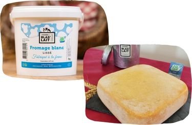 La Ferme de Blas'Lait - Lot Fromage blanc lissé 1kg + Fromage Martinois
