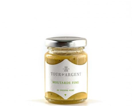 La Petite Epicerie de la Tour d'Argent - Moutarde fine au poivre vert 90g