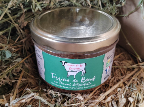 Ferme de la Bouriette - Terrine de bœuf piment d'espelettre 180g