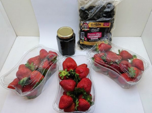 Maison du Pruneau - Cueillette du Gascon - Assortiment Pruneaux d'Agen IGP et Fraises du Lot-et-Garonne + cadeau découverte