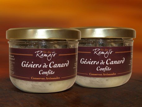 Maison Ramajo - Gésiers de canard confits lot 2 x 250g