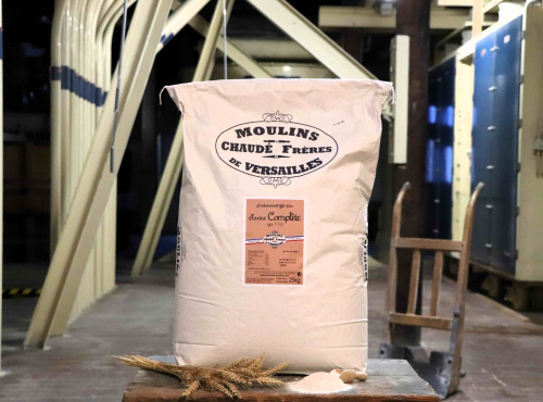 Moulins de Versailles - Farine De Blé Complète Intégrale T150 - 25kg