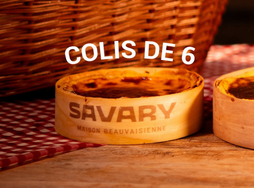 Maison Savary - Colis de 6 Flans Bois Nature ( 900 g)
