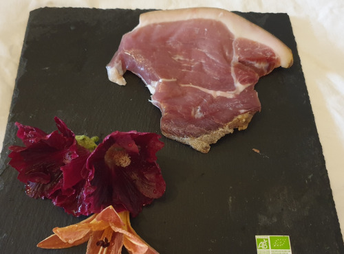 La Ferme du Montet - Jambon sec - tranches - bio - porc noir gascon