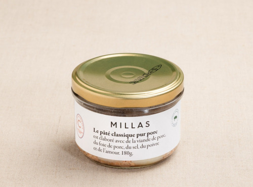 Maison Millas - Terrine De Pâté Pur Porc - 180g