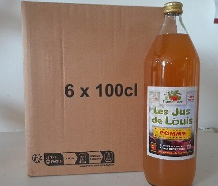 Le Domaine du Framboisier - Les Jus de Louis Pomme 100% Pur Jus 6 x 1L