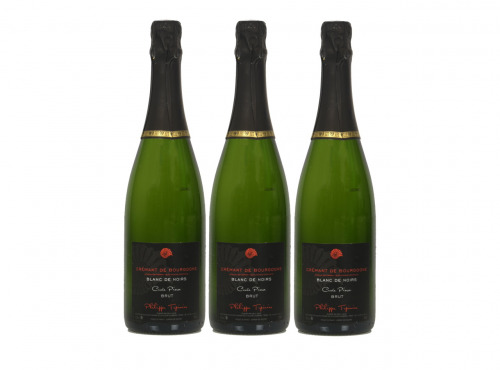 Domaine Tupinier Philippe - 3 Bouteilles De Crémant De Bourgogne Blanc De Noirs