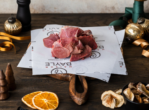 Maison BAYLE - Champions du Monde de boucherie 2016 - Sauté de chevreuil 1kg -  Festif - fêtes - Noël - Gibier