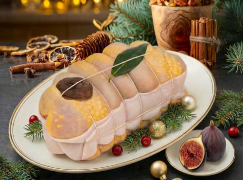 Maison Lascours - [Précommande] Rôti de Chapon Fermier farce aux Figues - 2kg