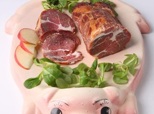 La Ferme du Louvier - Échine fumée 200g de porc élevé en plein air