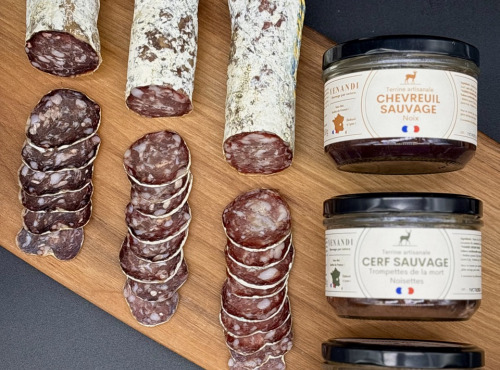 Venandi Sauvage par Nature - Assortiment apéro 100% sauvage: 3 Terrines et 3 Saucissons de Gibier