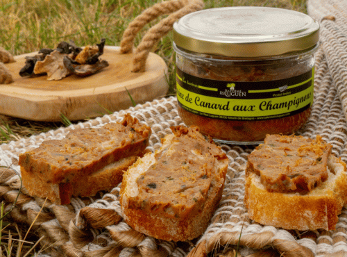 La Ferme du Luguen - Terrine de canard aux champignons 180g