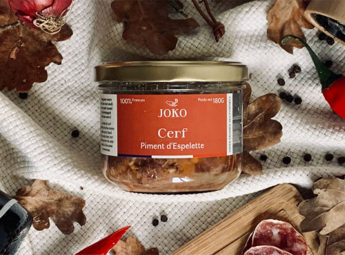 JOKO Gastronomie Sauvage - Terrine de Cerf au piment d'espelette 180G x 12