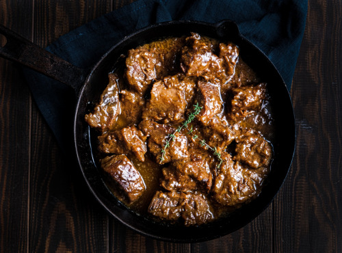 Ferme de Yak Riberot - Cubes de Bourguignon de yak bio élevé en plein air (viande bovine) - 750 gr