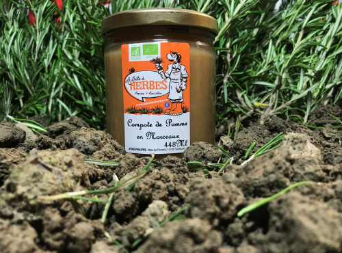 La Boite à Herbes - Compote De Pomme En Morceaux Bio -448ml