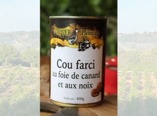 Ferme de Pleinefage - Cou farci au foie de canard et noix - Boîte de 400g