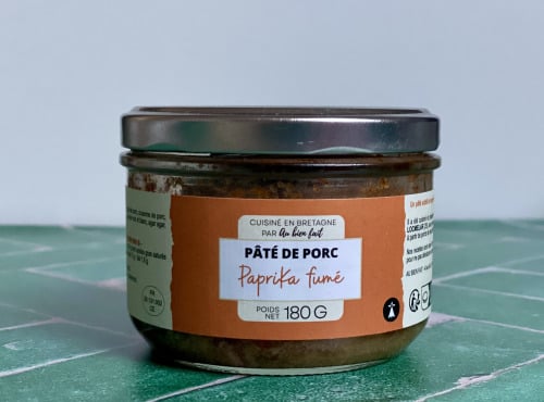 Au Bien Fait - Pâté de porc Paprika fumé - 180g