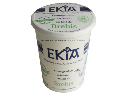 Bastidarra - Ekia - Fromage blanc brebis nature pot 400g