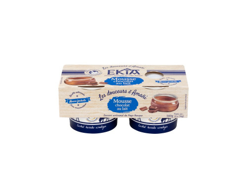 Bastidarra - Ekia - Mousse au chocolat au lait 2*70g