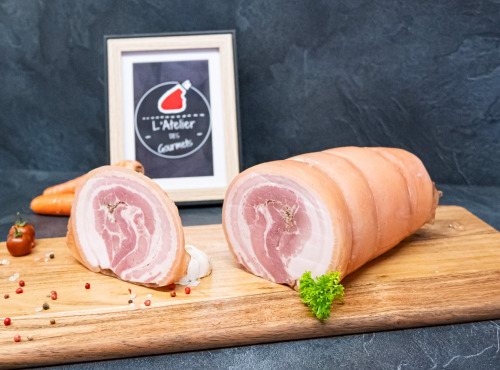 L'Atelier des Gourmets - Boucherie Charcuterie en Provence - [Précommande] Poitrine Cuite de Porc du Ventoux (Roulée et à la sauge) - 300gr