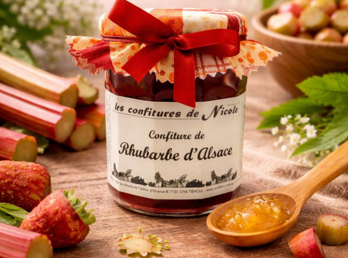 Maison Schmid - Confiture Rhubarbe d'Alsace - Les Confitures de Nicole