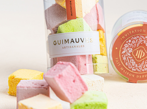Invitation au Délice - Tube de Guimauves - Lot de 3