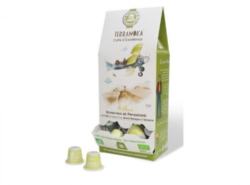TERRAMOKA - Café ARTHUR x60 capsules Home Compost type Nespresso  x6