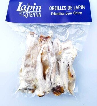 Le Lapin du Cotentin - FRIANDISE POUR CHIEN - OREILLES DE LAPIN